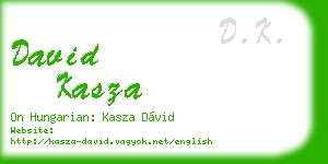 david kasza business card